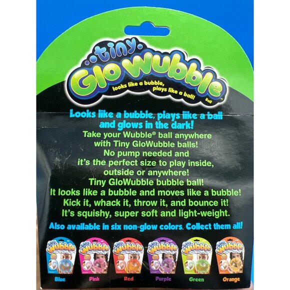 Tiny GloWubble Inflatable Ball - Glows Green - Picture 3 of 5